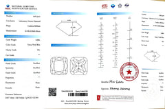 5.08ct Cushion Brilliant Cut Lab Diamond – Fancy Vivid Blue Color VS1 | Doveggs Certified