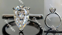 Doveggs solitaire moissanite engagement ring for women