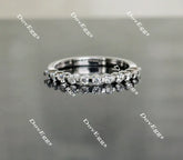 Doveggs round moissanite/lab grown diamond wedding band-2.0mm band width