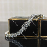(7.5 inch) Doveggs 4mm round moissanite Tennis bracelet