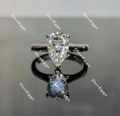 Doveggs solitaire moissanite engagement ring for women