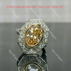 DovEggs halo vintage engagement ring semi-mount only(Exclusively to DovEggs Stones)