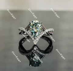 Madison’s marvel cruved band moissanite engagement ring