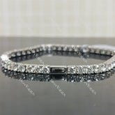 (8 inches) Doveggs 4mm round moissanite tennis bracelet