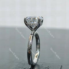 (size 4.75) Doveggs sterling silver 3ct oval moissanite engagement ring