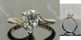 Stephanie’s Promise pave channel engagement ring semi-mount only(Exclusively to DovEggs Stones)