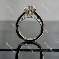 Doveggs Solitaire round full eternity channel set engagement ring semi-mount only(Exclusively to DovEggs Stones)