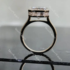 Doveggs bezel engagement ring only semi-mount only(Exclusively to DovEggs Stones)