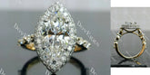 DovEggs halo pave vintage engagement ring only semi-mount only(Exclusively to DovEggs Stones)