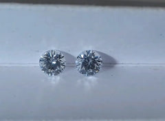 2 piece of 0.4ct DEF Color round lab grown diamond stones(50.50)