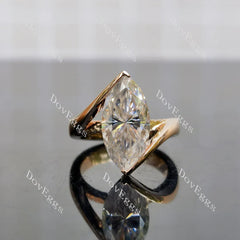 Doveggs pave engagement ring semi-mount only(Exclusively to DovEggs Stones)