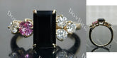 Doveggs side stones eternity engagement ring semi-mount only(Exclusively to DovEggs Stones)