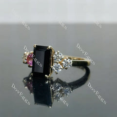 Doveggs side stones eternity engagement ring semi-mount only(Exclusively to DovEggs Stones)