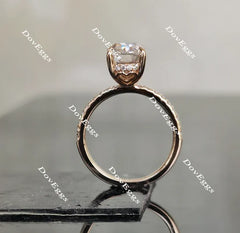 DovEggs half eternity pave engagement ring only semi-mount only(Exclusively to DovEggs Stones)