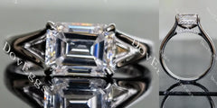 Doveggs split shanks engagement ring only semi-mount only(Exclusively to DovEggs Stones)