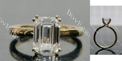 Doveggs solitaire engagement ring only semi-mount only(Exclusively to DovEggs Stones)