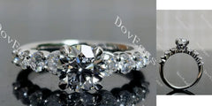 Doveggs pave engagement ring semi-mount only(Exclusively to DovEggs Stones)