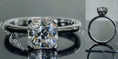DovEggs solitaire engagement ring only semi-mount only(Exclusively to DovEggs Stones)