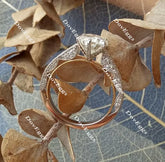 Doveggs vintage pave engagement ring only semi-mount only(Exclusively to DovEggs Stones)