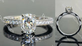 Doveggs vintage pave engagement ring only semi-mount only(Exclusively to DovEggs Stones)
