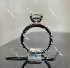 Doveggs half eternity channel set pave engagement ring only semi-mount only(Exclusively to DovEggs Stones)