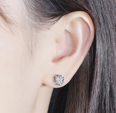 Doveggs flower shape stud earrings semi-mount only(Exclusively to DovEggs Stones)