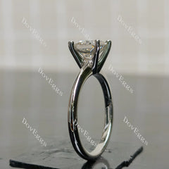 (size 8.75) Doveggs sterling silver 2ct cushion moissanite engagement ring