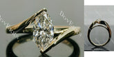 Anne Rose Marquise Solitaire Lab Grown Diamond Engagement Ring