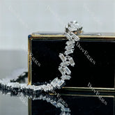 Doveggs baguette art deco moissanite bracelet
