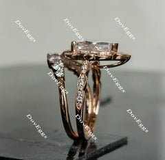 Doveggs halo moissanite engagement ring only