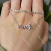 Doveggs round pave moissanite/lab grown diamond letters pendant (with 18'' length chain)