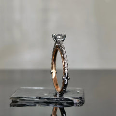 doveggs 0.5 carat round lab created diamond CVD engagement ring (size 7)