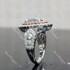 (size 6-7-8)Doveggs sterling silver 2ct Marquise moissanite engagement ring