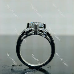 Doveggs Correen Rround Vintage Split Shank Lab Grown Diamond Engagement Ring