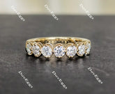 doveggs round moissanite/lab grown diamond wedding band-3.7mm band width