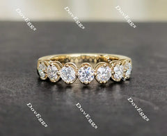 doveggs round moissanite/lab grown diamond wedding band-3.7mm band width