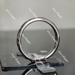 Circle of life round moissanite ring/lab grown diamond wedding band-2.5mm band width