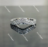 Doveggs Tara Leigh round full eternity moissanite/lab grown diamond wedding band-2.2mm band width