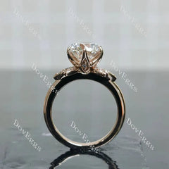 Doveggs floral engagement ring semi-mount only(Exclusively to DovEggs Stones)
