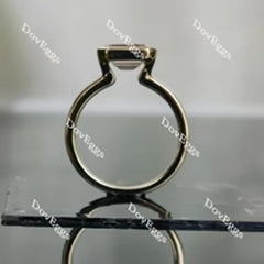Doveggs bezel engagement ring semi-mount only(Exclusively to DovEggs Stones)