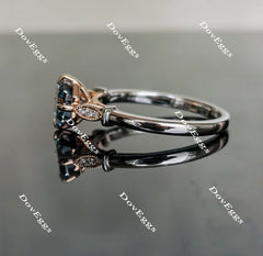 DovEggs asscher moissanite engagement ring