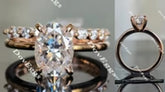 Doveggs solitaire engagement ring semi-mount only(Exclusively to DovEggs Stones)