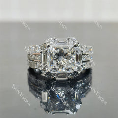 DovEggs halo pave art deco engagement ring only semi-mount only(Exclusively to DovEggs Stones)