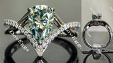 Madison’s marvel cruved band moissanite engagement ring