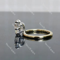 Doveggs Round Solitaire Lab Grown Diamond Engagement Ring