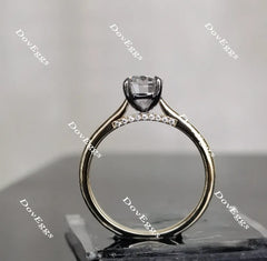 Doveggs solitaire moissanite engagement ring