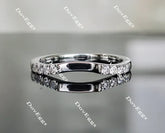 doveggs Half eternity pave moissanite/lab grown diamond wedding band-1.9mm band width