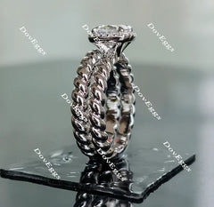 Braided circle plain wedding band-3mm band width(Wedding Band Only)