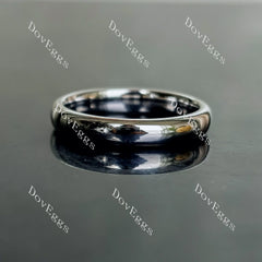 Doveggs plain wedding band-2.0/3.0mm band width