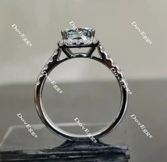 DovEggs cathedral halo pave engagement ring only semi-mount only(Exclusively to DovEggs Stones)